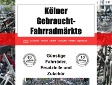 Tablet Screenshot of fahrradmarkt-koeln.de